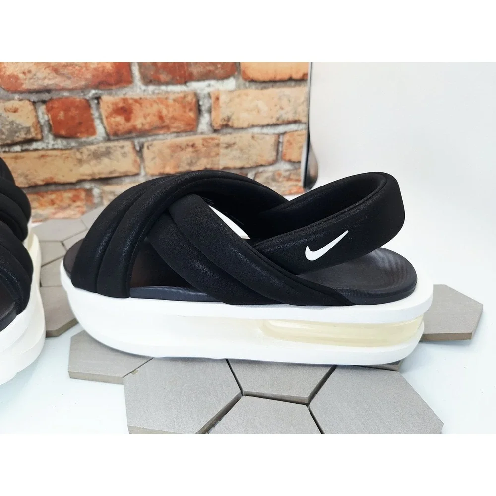 Nike Air Max Isla Black White Sail Women's Sz 11 / Men's 10 Platform Sandal 95